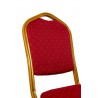 Krzesło bankietowe HEROS czerwone / złote