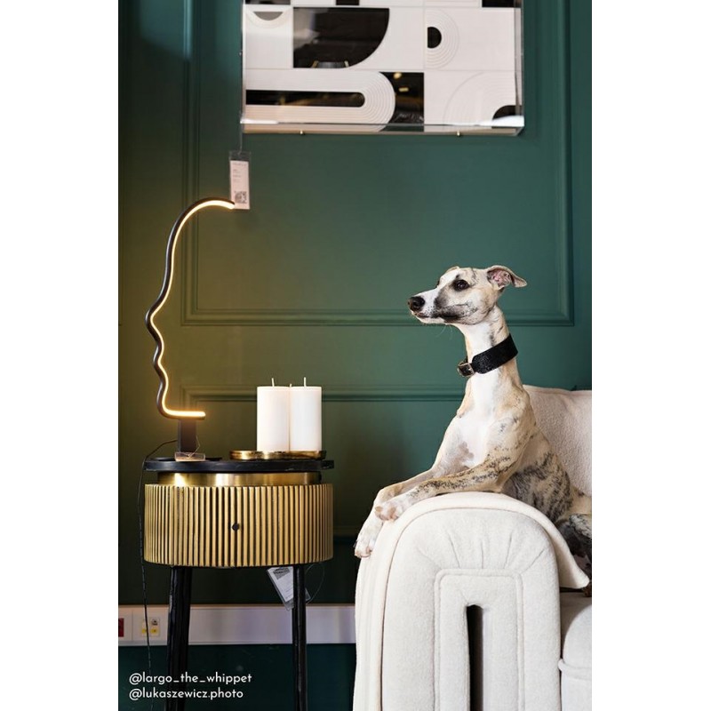 Lampa stołowa FACE TABLE czarna