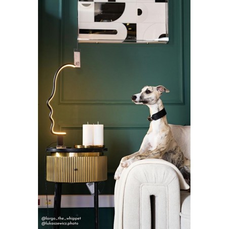 Lampa stołowa FACE TABLE czarna