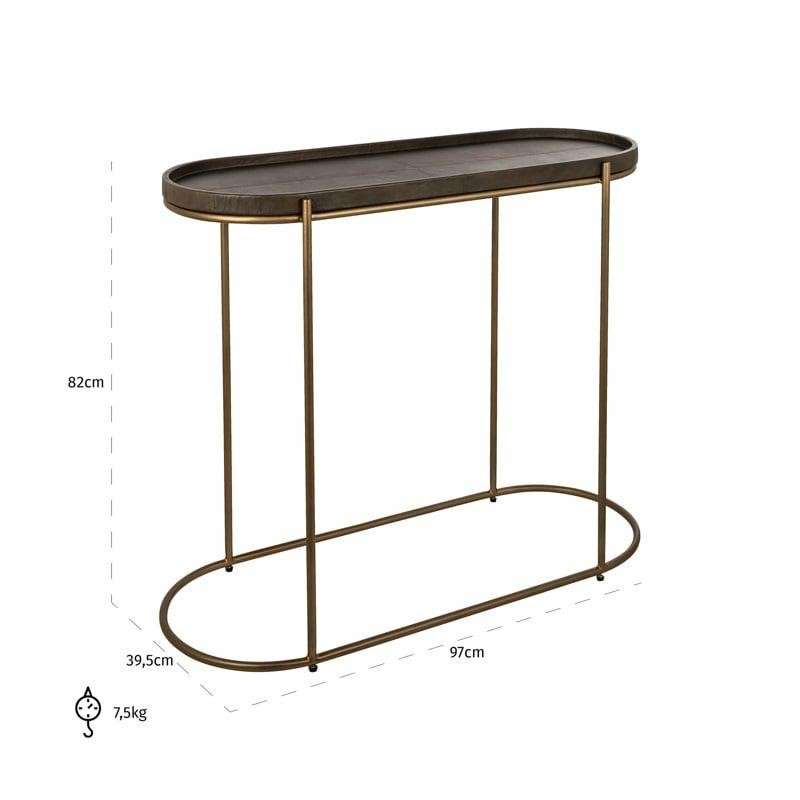 RICHMOND konsola ZILLON brązowa