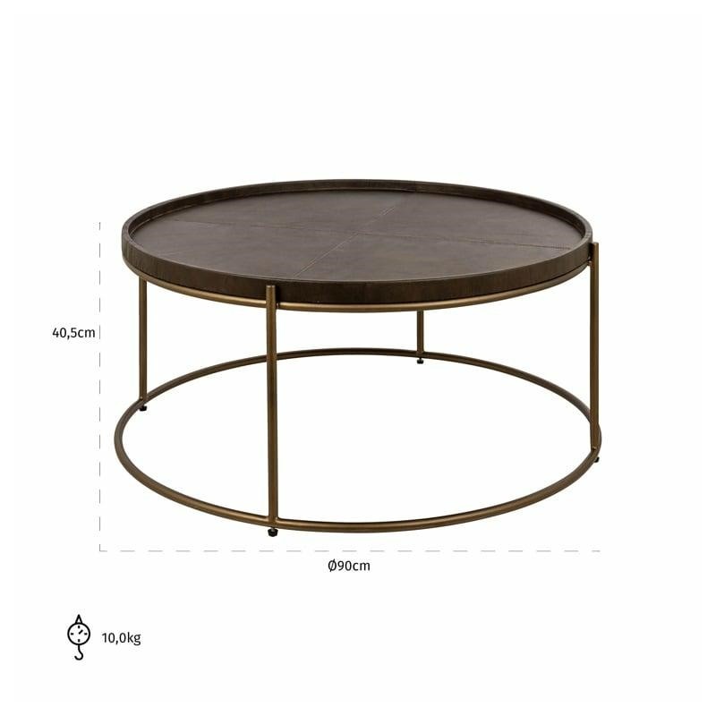 RICHMOND stolik kawowy ZILLON brązowy