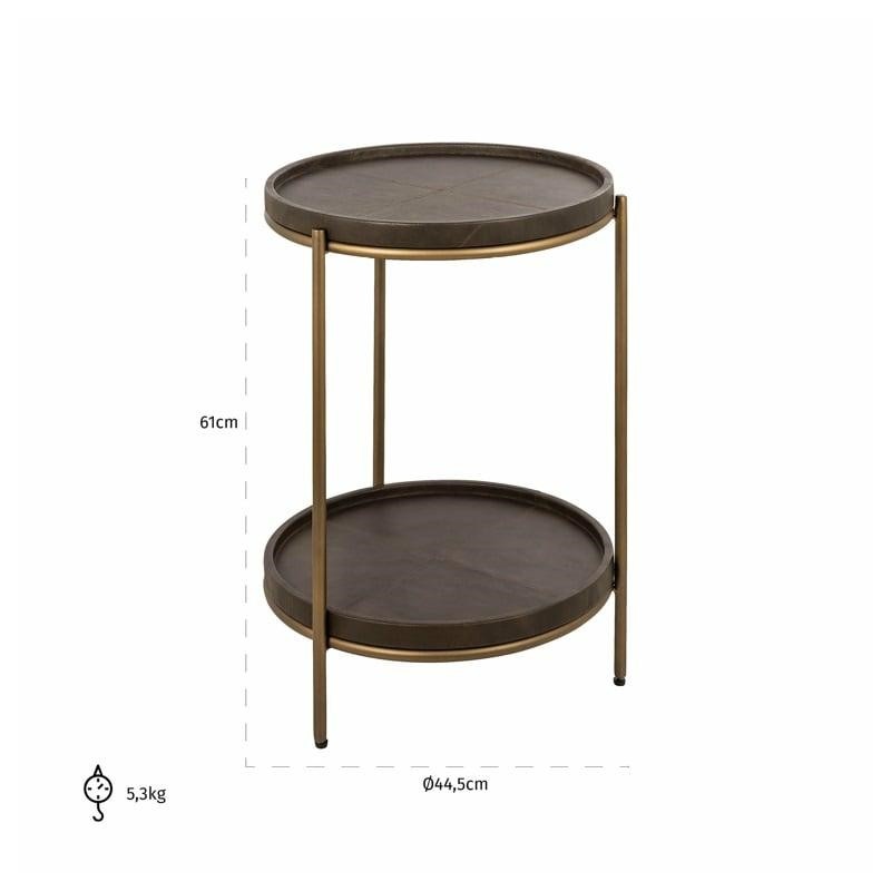 RICHMOND stolik ZILLON brązowy