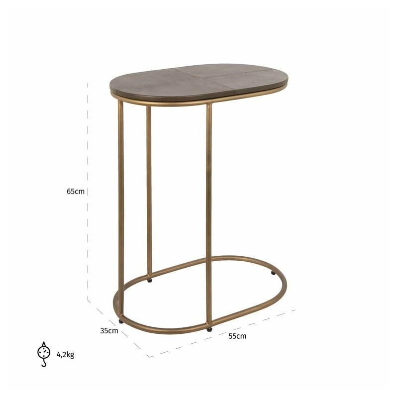 RICHMOND stolik boczny ZILLON brązowy