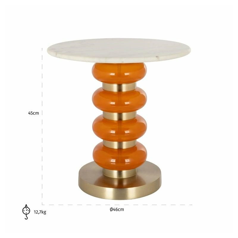 RICHMOND stolik BOANN pomarańczowy