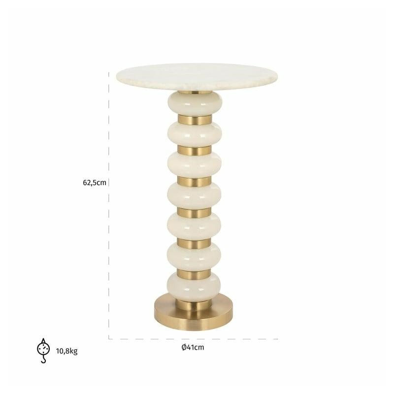 RICHMOND stolik BARBARA biały