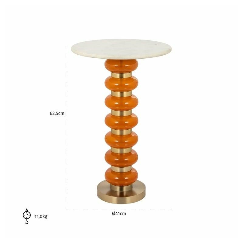 RICHMOND stolik BARBARA pomarańczowy