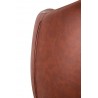 Fotel EGG SZEROKI PU brąz vintage brandy