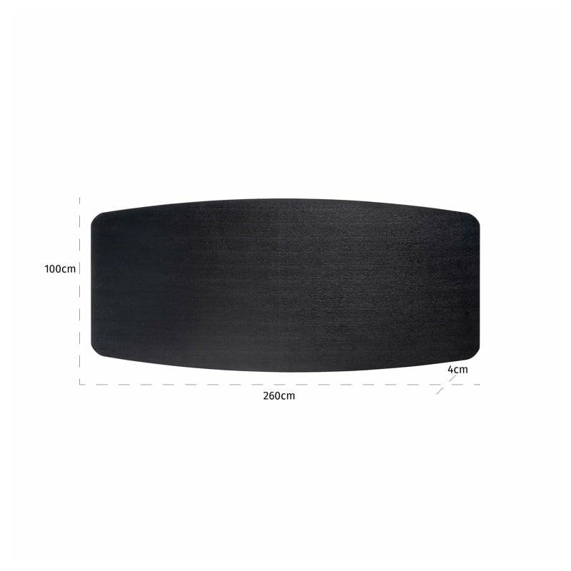 RICHMOND stół jadalniany BONVOY 260       czarny