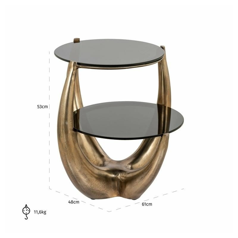 RICHMOND stolik AIDA złoty