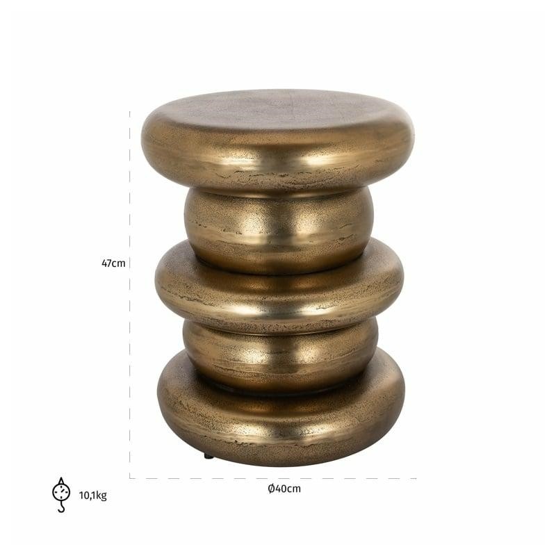 RICHMOND stolik ELA złoty