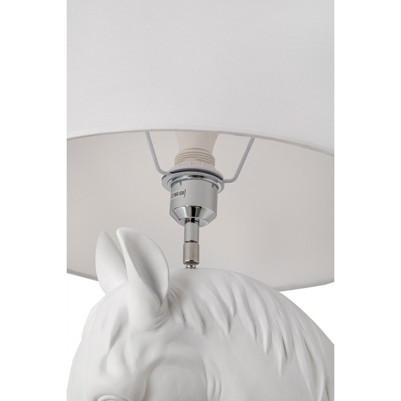 Lampa podłogowa KOŃ HORSE STAND M biała  - włókno szklane