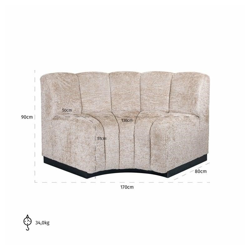 RICHMOND sofa narożna HILLPARK 1 beżowa