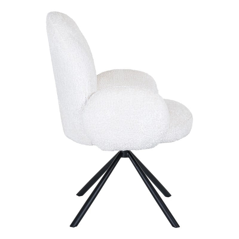 RICHMOND krzesło obrotowe JOLIE białe