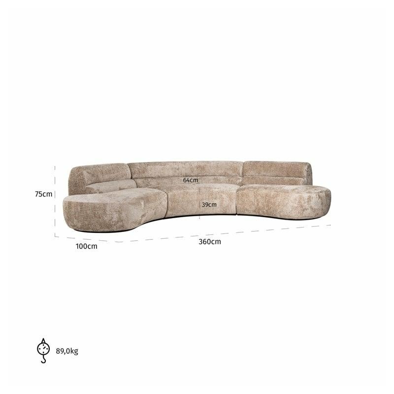 RICHMOND sofa COLBY beżowa