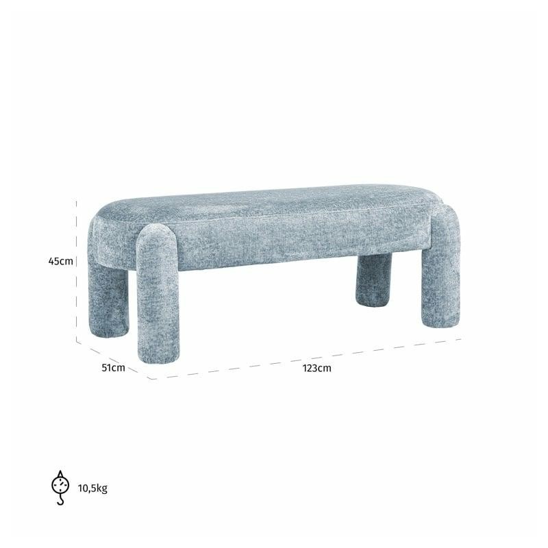 RICHMOND pufa HOLLY LONG niebieska