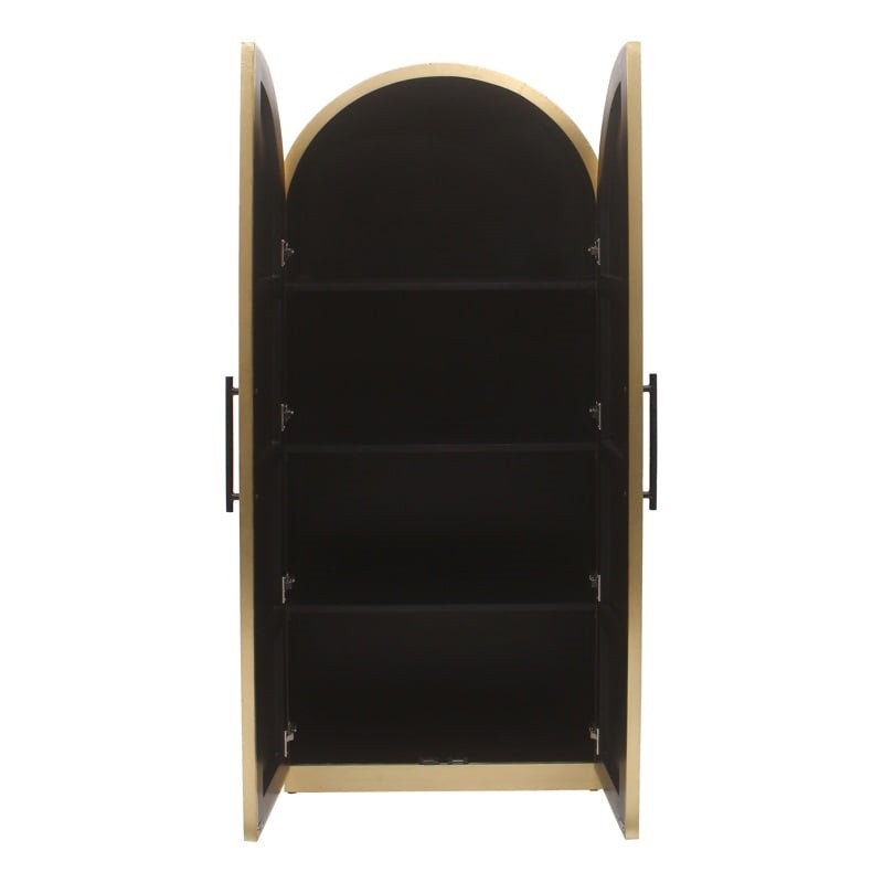 RICHMOND komoda LES ARCS 180 cm -         szczotkowane złoto, mosiądz, MDF