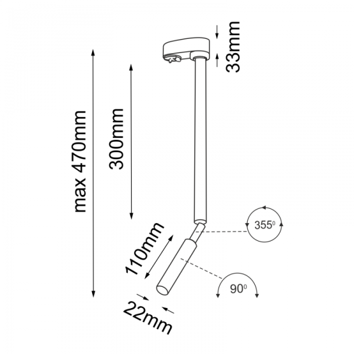 Shilo Reflektor Do Szynoprzewodu KOSAME IP20...