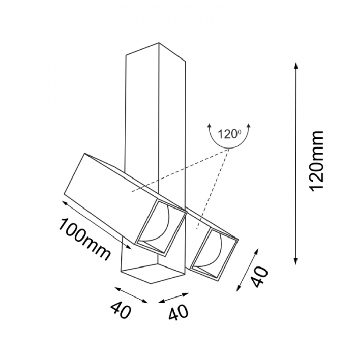 Shilo Oprawa Wewnętrzna Reflektor Mitsuma IP20...