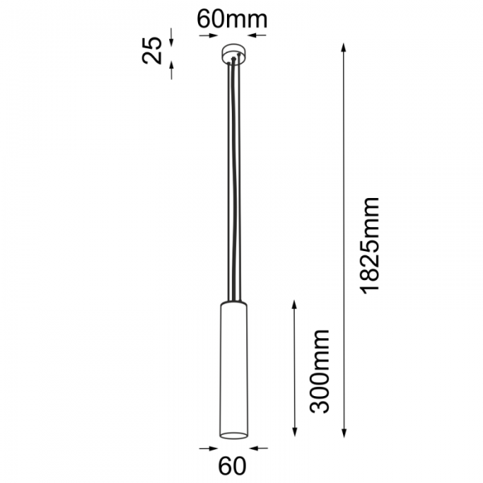 Shilo Lampa Wisząca Noda IP20 Biała 7641