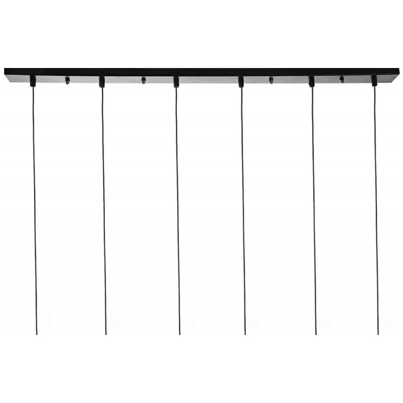 Lampa wisząca FLUSSO LINE 6 czarna