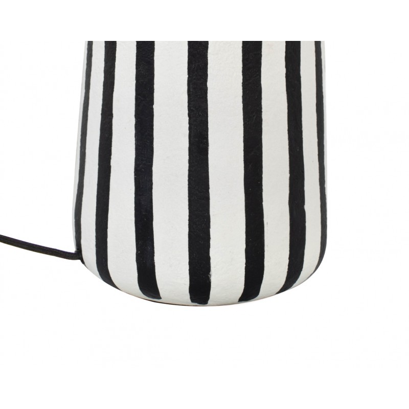 KARE lampa stołowa STRISCE 44 cm          biało-czarna