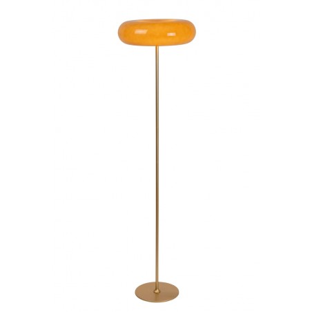 Lucide Lampa podłogowa SENTINO szary i odcienie szarości, złoty i odcienie złota