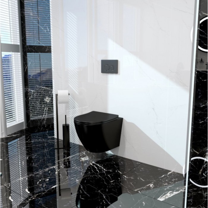 Lavita Sinto 3.0 Muszla Miska Wisząca WC czarna...