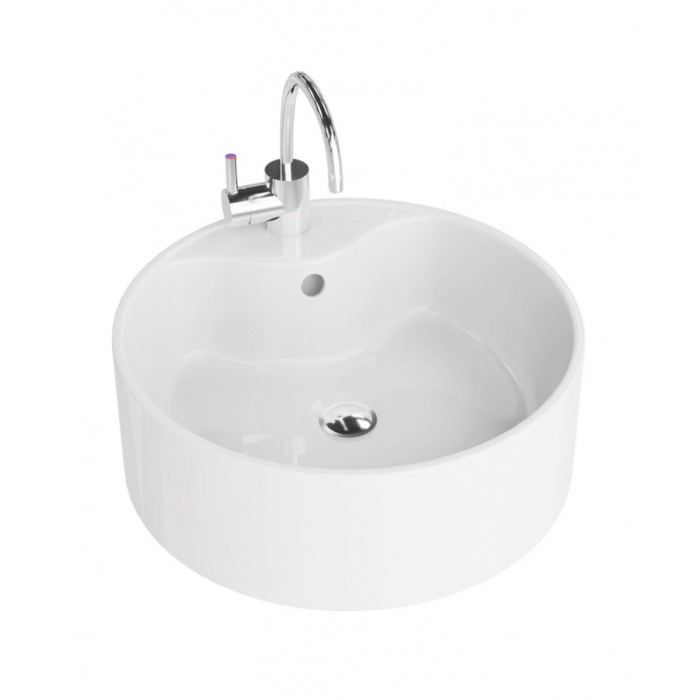 Lavita Teneryfa umywalka nablatowa 41x41 biała