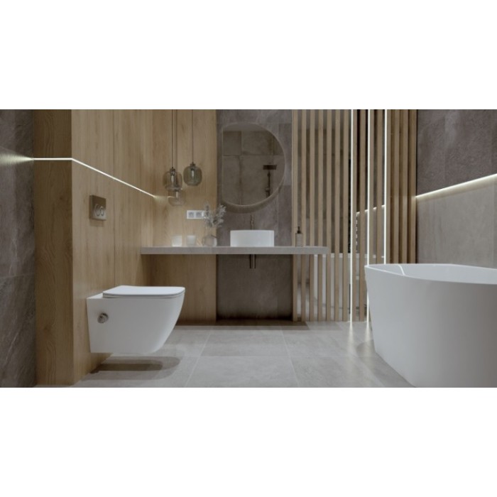 Lavita Teneryfa umywalka nablatowa 41x41 biała