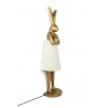 KARE lampa podłogowa RABBIT 150 cm biała  / złota