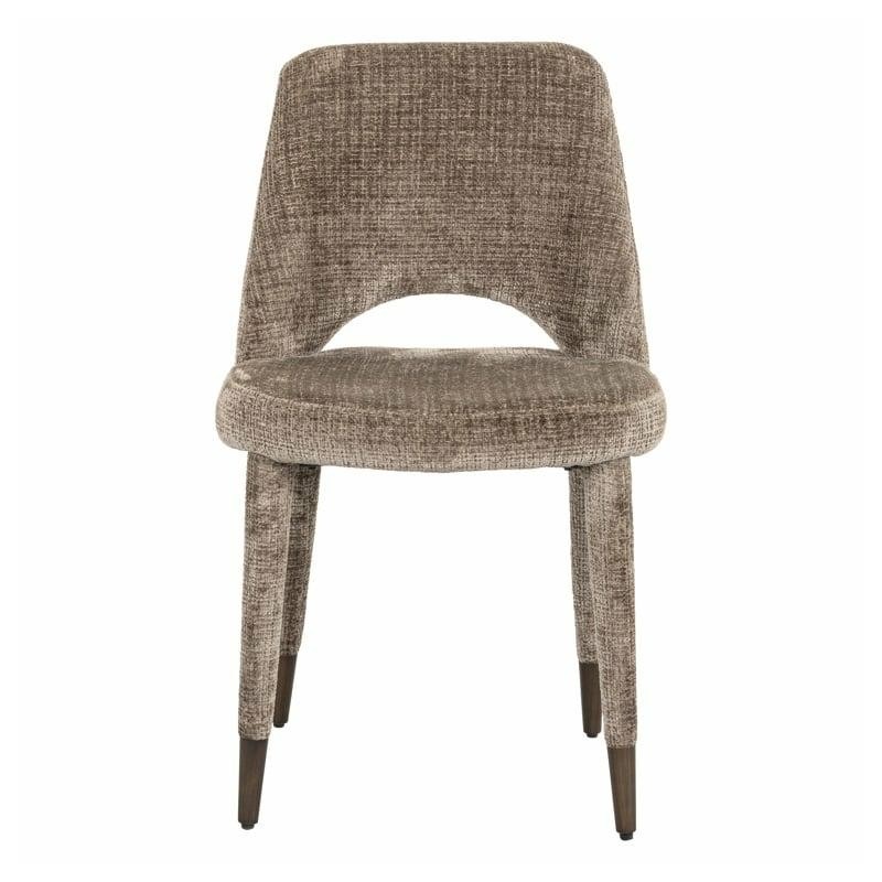 RICHMOND krzesło CECILIA brązowe -        trudnopalne