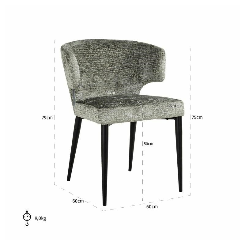 RICHMOND krzesło TAYLOR zielone