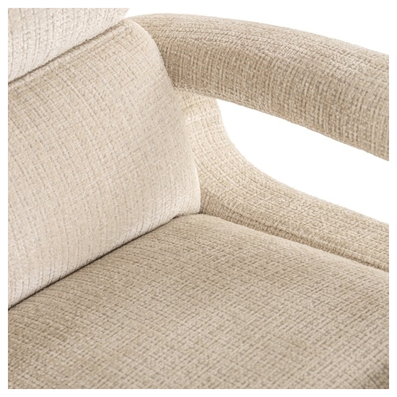 RICHMOND fotel obrotowy DENVI jasny beż