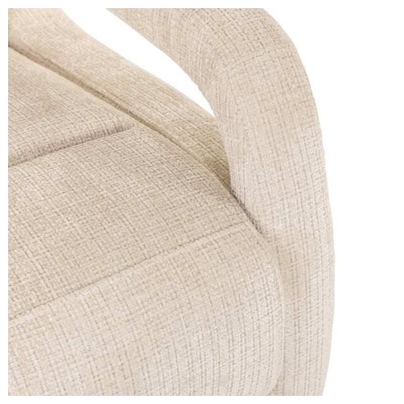 RICHMOND fotel obrotowy DENVI jasny beż