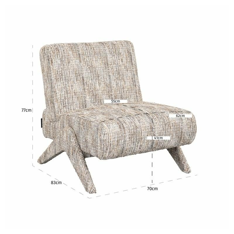 RICHMOND fotel LEXI beżowy