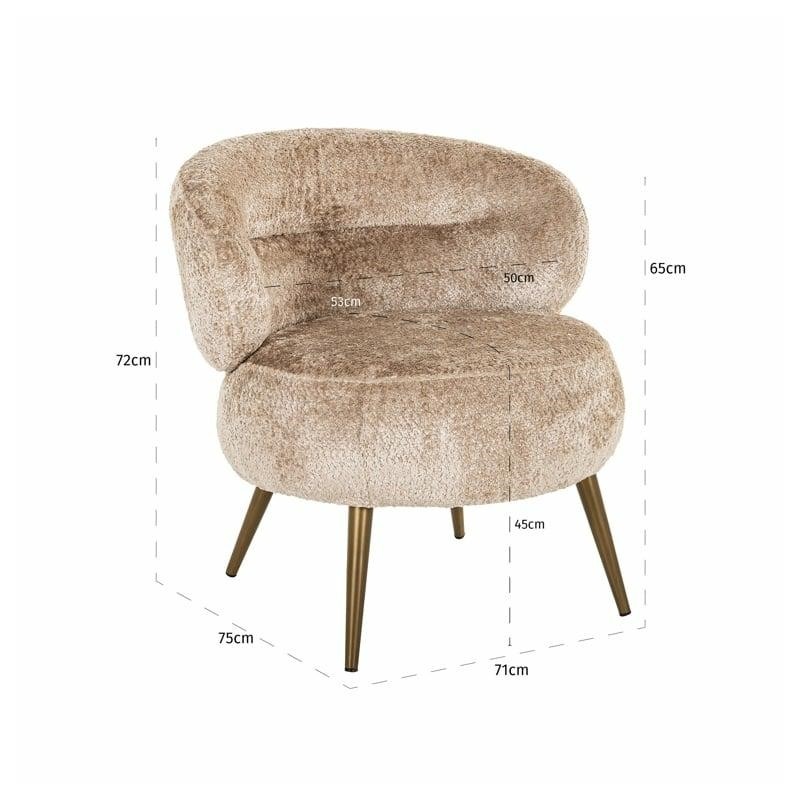 RICHMOND fotel SABOR beżowy