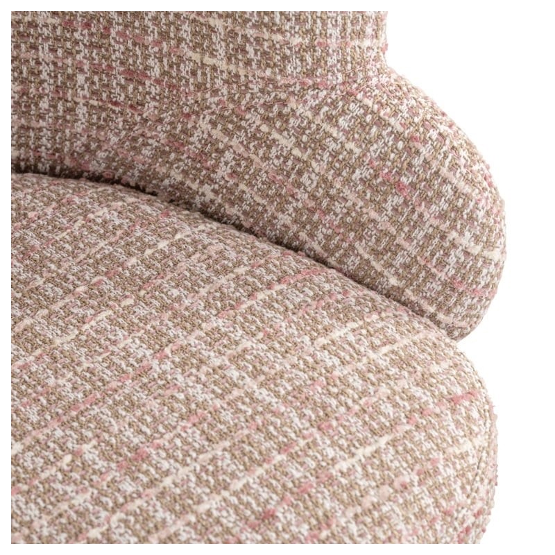 RICHMOND krzesło obrotowe KAYLA różowe