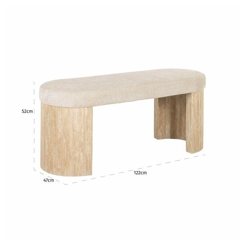 RICHMOND pufa GALLICE LONG beżowa