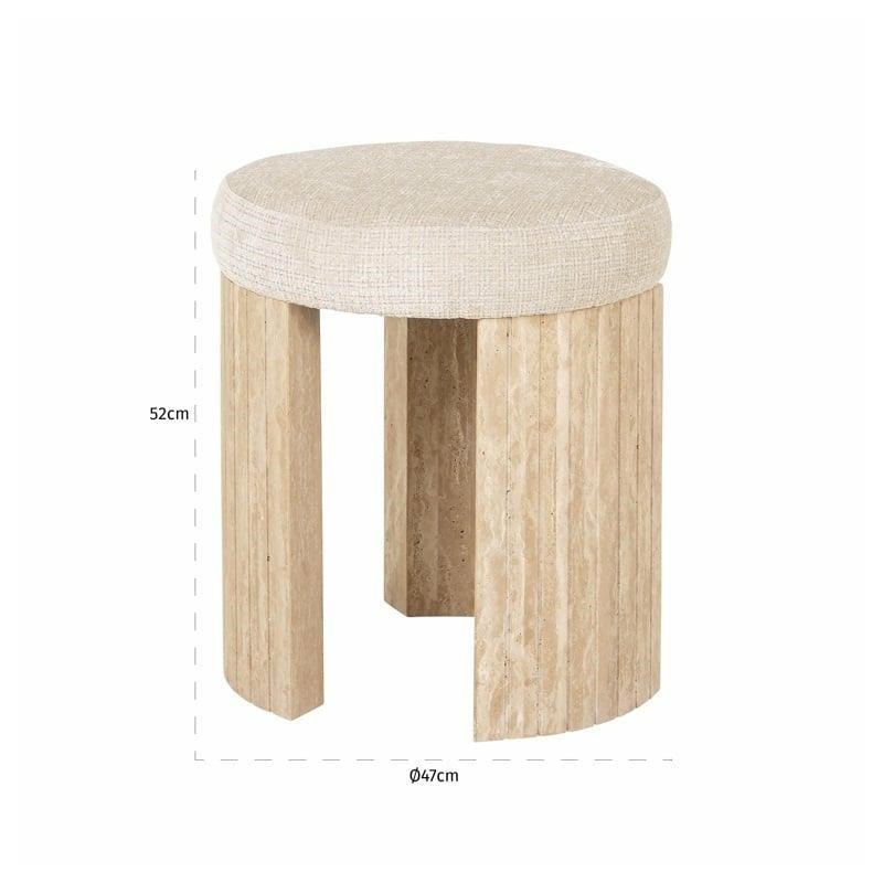 RICHMOND pufa GALLICE beżowa