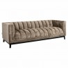 RICHMOND sofa BEAUDY brązowa -            trudnopalna