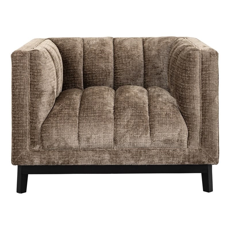 RICHMOND fotel BEAUDY brązowy -           trudnopalny