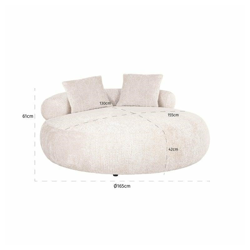 RICHMOND leżenka TIVOLA jasny beż