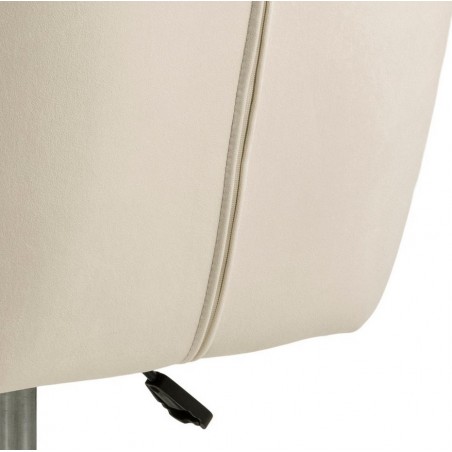ACTONA fotel biurowy NORA beżowy - welur, metal