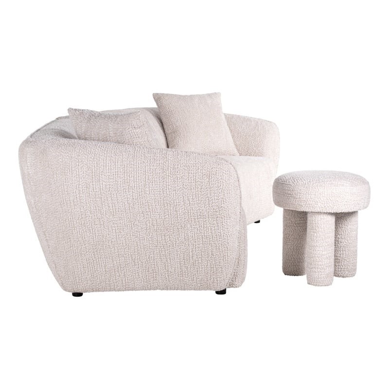 RICHMOND pufa POMMERY jasnobeżowa