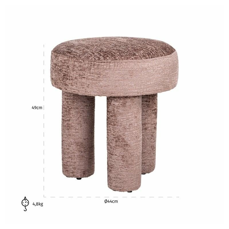 RICHMOND pufa POMMERY różowa