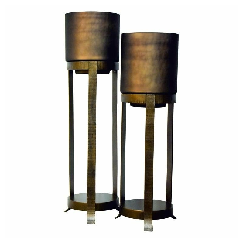 RICHMOND świecznik MIONE L brązowy