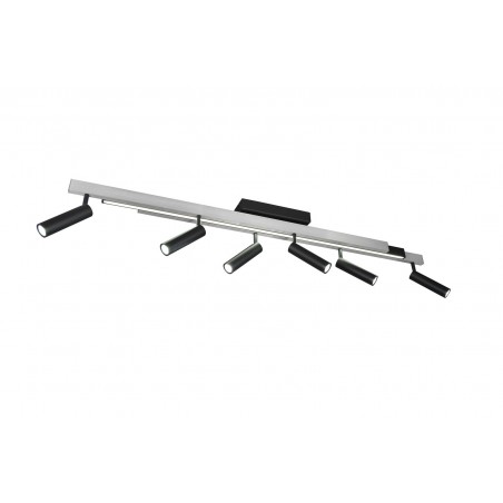 Trio Lampa natynkowa ZENO 648310705 srebrny i odcienie srebra, czarny