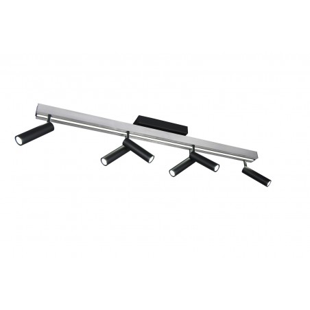 Trio Lampa natynkowa ZENO 648310705 srebrny i odcienie srebra, czarny