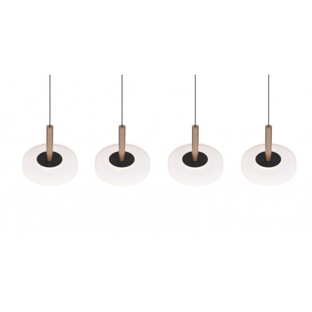 Trio Lampa wisząca LED nowoczesna CELESTE 354910465 brązowy i odcienie brązu, czarny