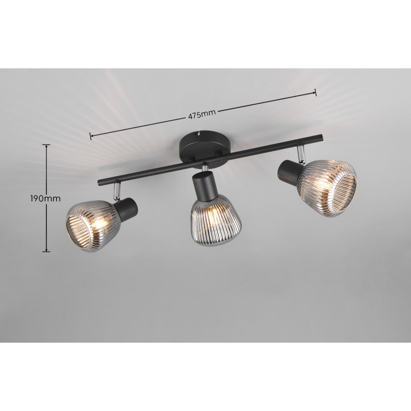 Trio Lampa Natynkowa Tarifa 862800332 Czarny